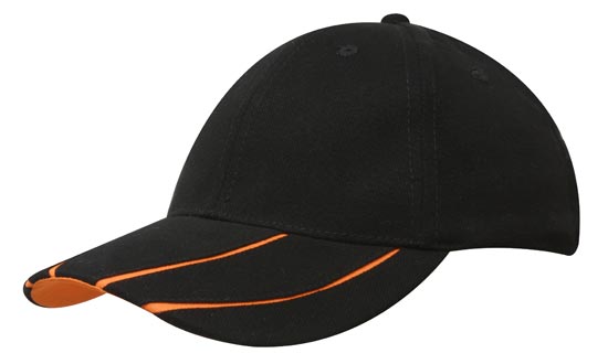 Custom Logo Headwear Canada Brushed Heavy Cotton with Hi-Vis Laminated Two-Tone Peak