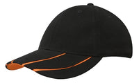 Custom Logo Headwear Canada Brushed Heavy Cotton with Hi-Vis Laminated Two-Tone Peak