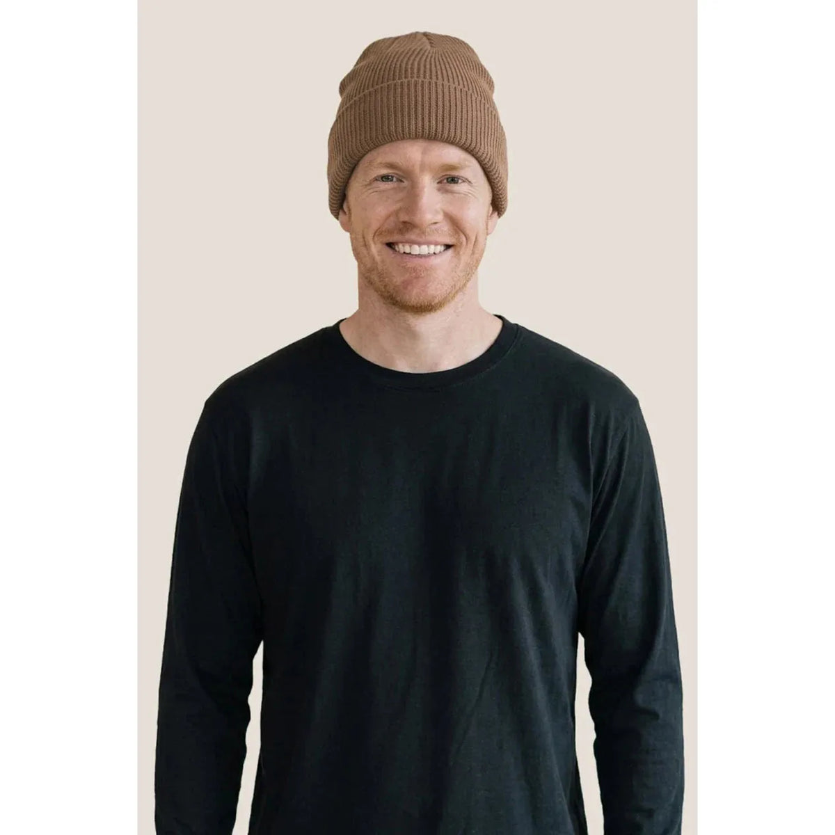 Custom Logo Initial Ribbed Beanie