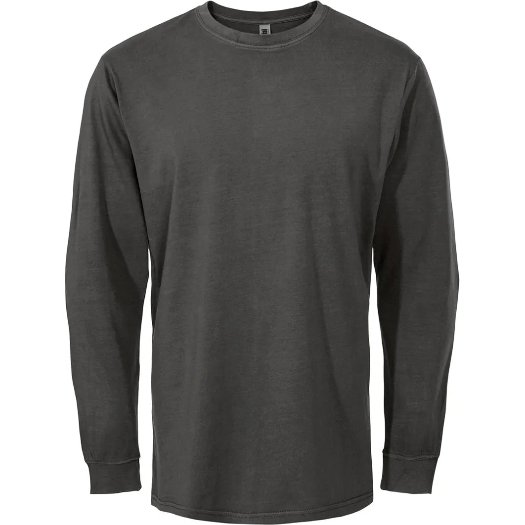 Custom Logo Initial Vintage Washed Long Sleeve T-shirt