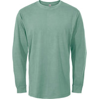 Custom Logo Initial Vintage Washed Long Sleeve T-shirt