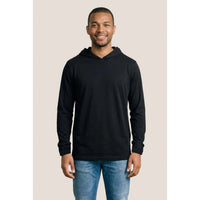 Custom Logo Initial Hooded Long Sleeve T-shirt