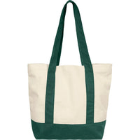 Custom Logo Initial Two-tone Tote Bag