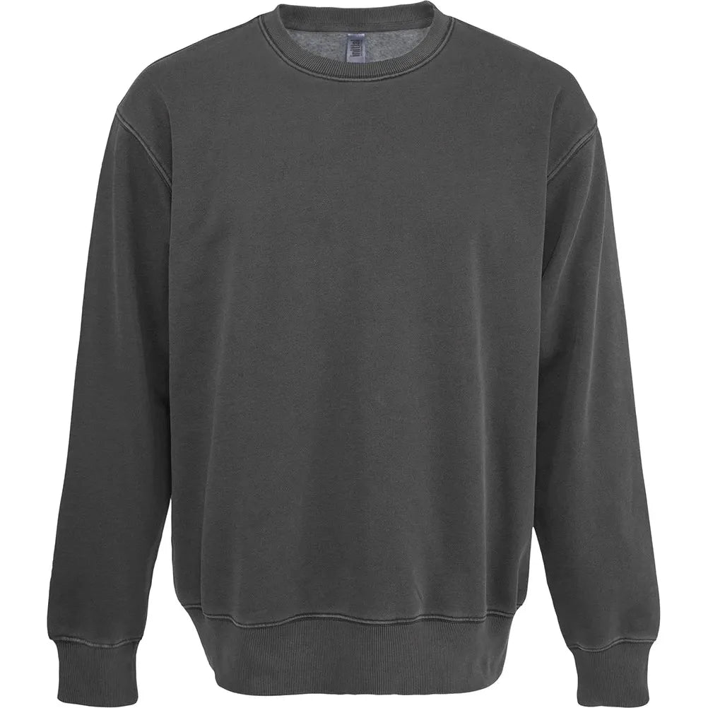 Custom Logo Initial Vintage Wash Crewneck Sweatshirt