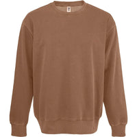 Custom Logo Initial Vintage Wash Crewneck Sweatshirt