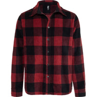 Custom Logo Initial Checkered Button-down Overshirt