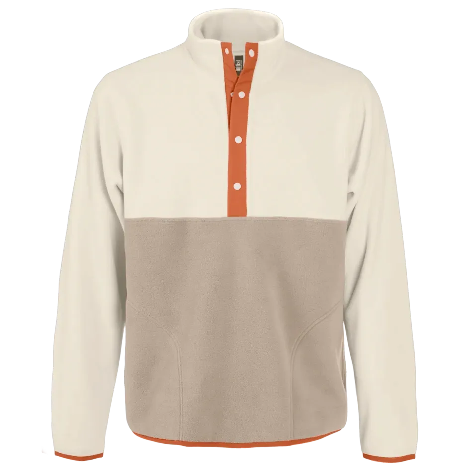 Custom Logo Initial ¼ Button-down sweater
