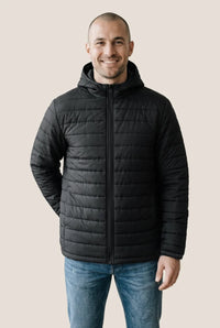 Custom Logo Ethica Hooded Quilted Jacket