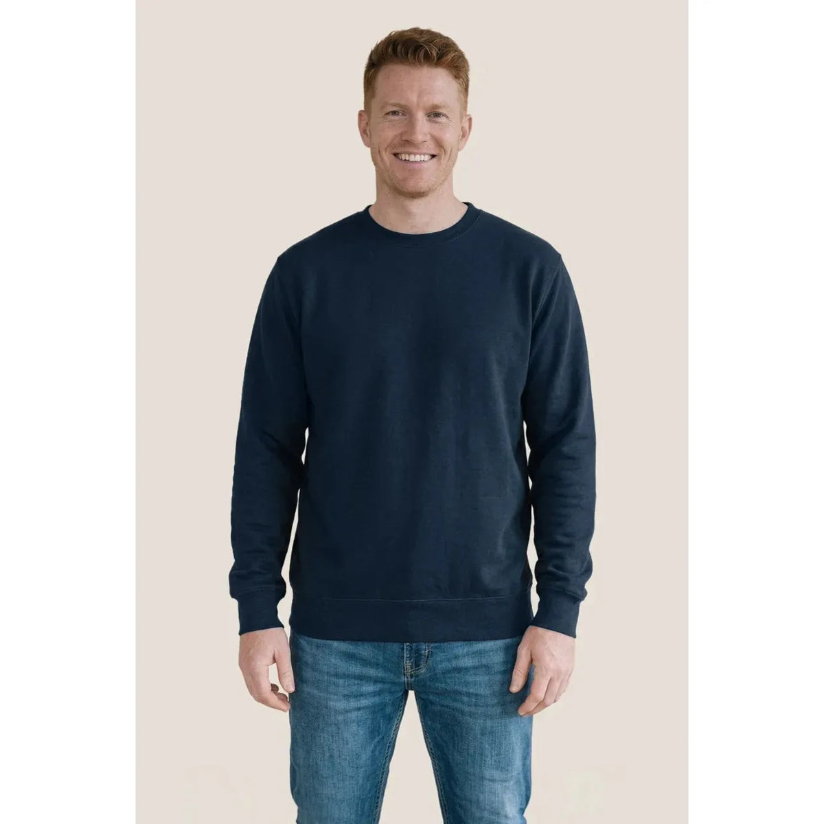 Custom Logo Initial Lightweight Crewneck Sweatshirt