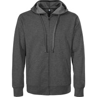 Custom Logo Initial Lightweight Full-Zip Hooded Sweatshirt
