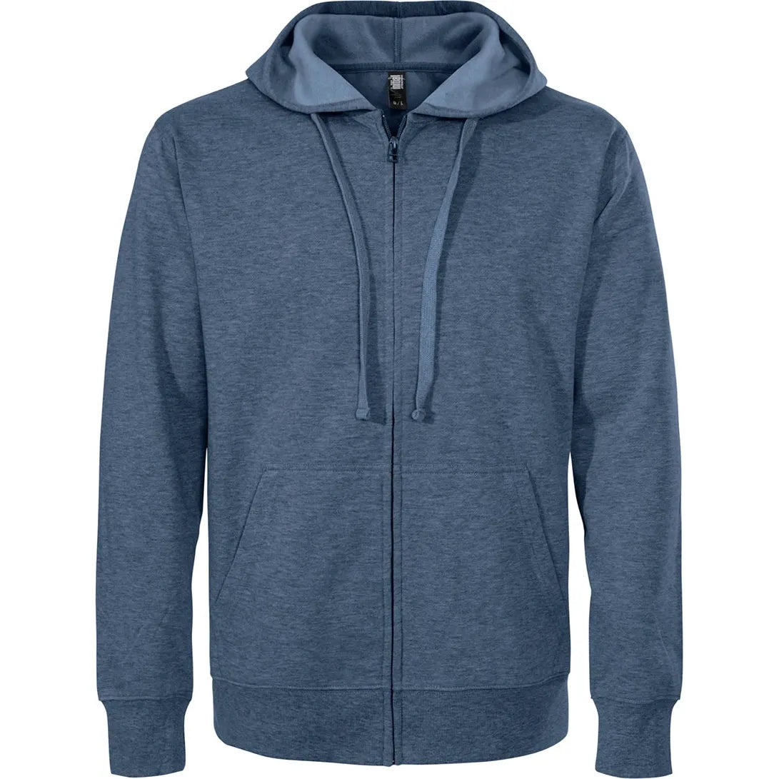 Custom Logo Initial Lightweight Full-Zip Hooded Sweatshirt