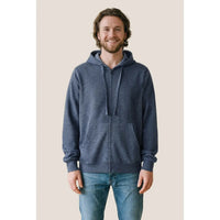 Custom Logo Initial Lightweight Full-Zip Hooded Sweatshirt