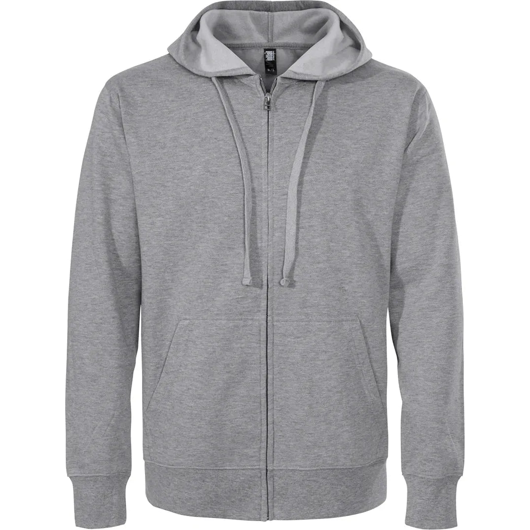 Custom Logo Initial Lightweight Full-Zip Hooded Sweatshirt