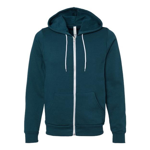 Unisex Sponge Fleece Full-Zip Hoodie Sweatshirt