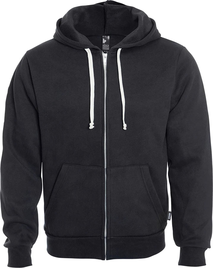 Custom Logo Ethica Hooded Full Zip Sweatshirt