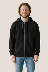 Custom Logo Ethica Hooded Full Zip Sweatshirt