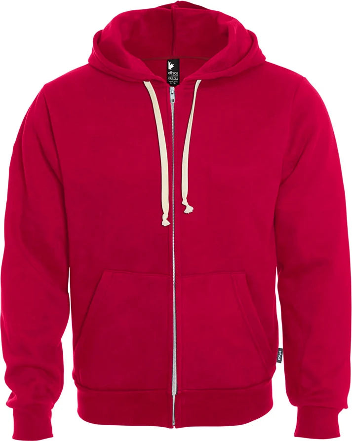 Custom Logo Ethica Hooded Full Zip Sweatshirt