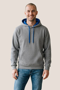 Custom Logo Ethica Contrast Hooded Sweatshirt