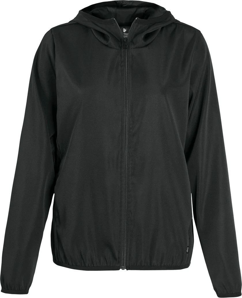 Custom Logo Ethica Windbreaker Hooded Jacket - Women