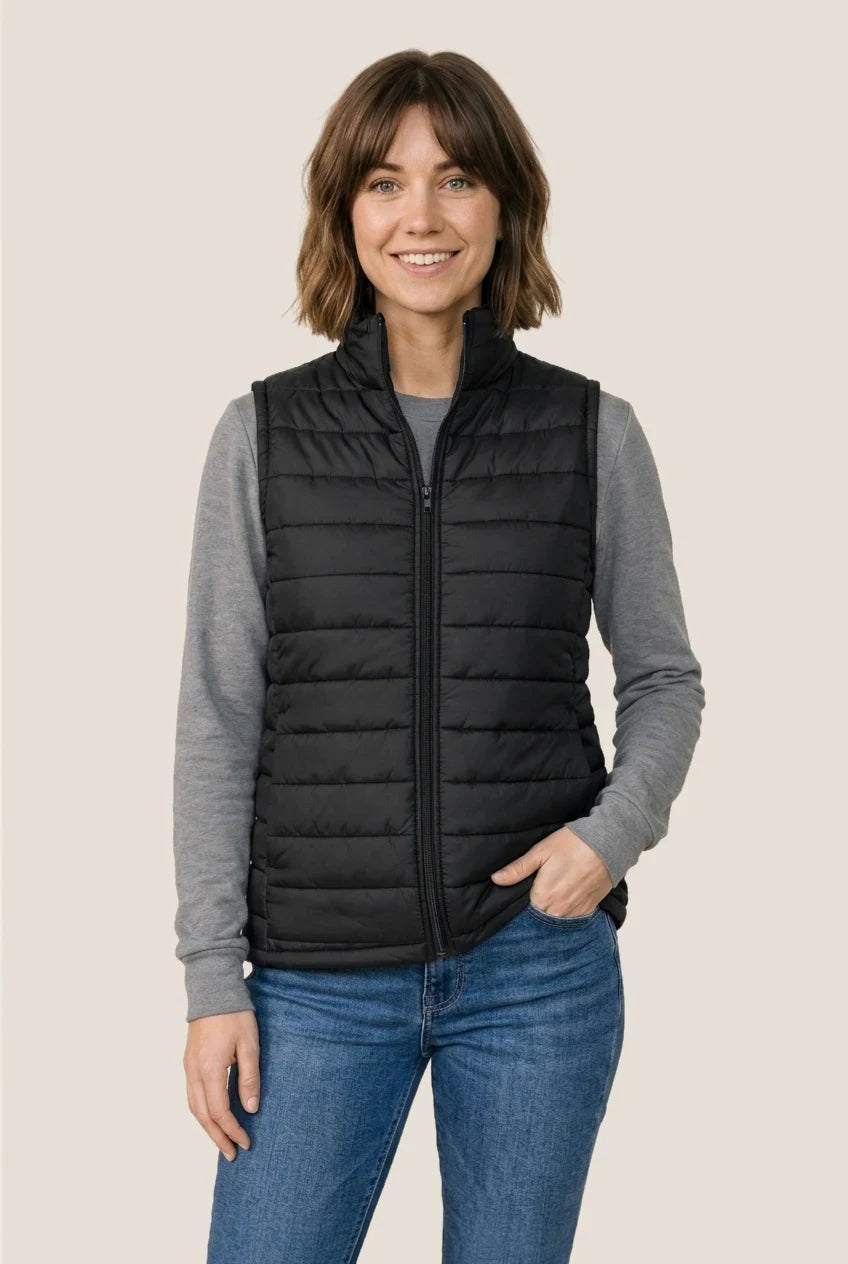 Custom Logo Ethica Quilted Vest - Women