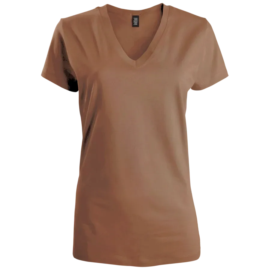 Custom Logo Initial V-neck T-shirt - Women