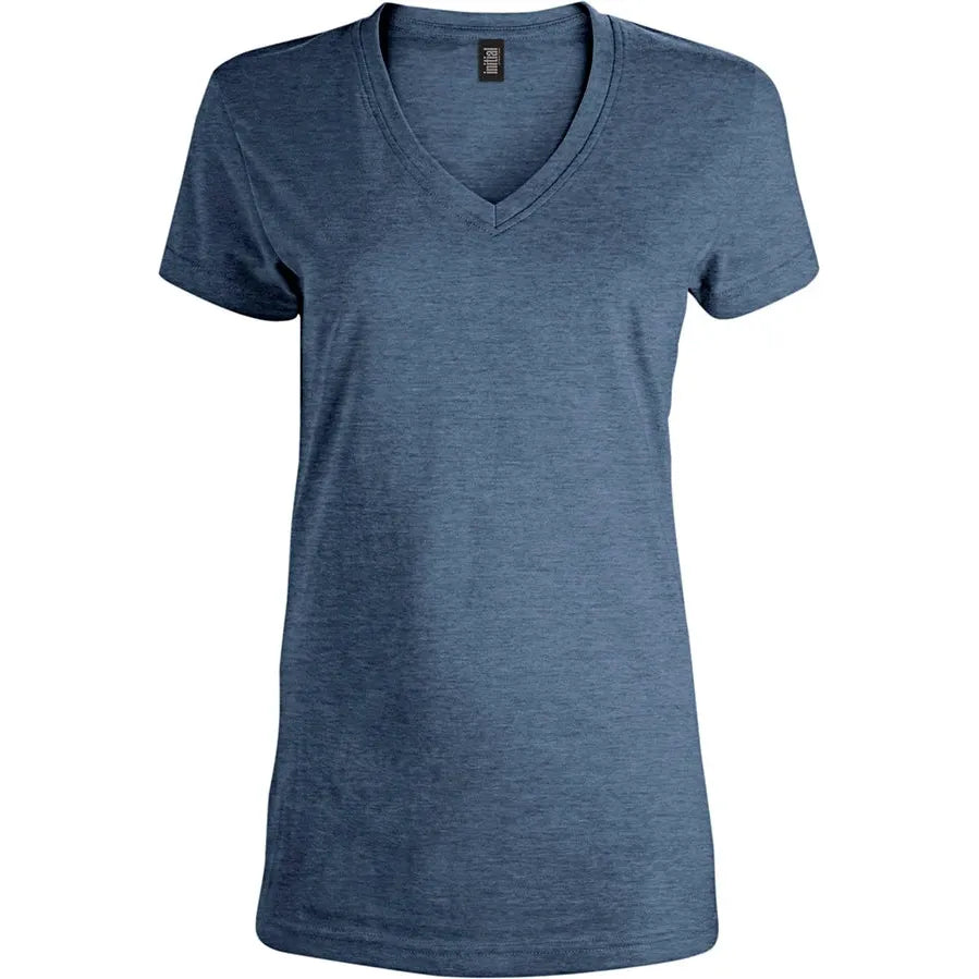 Custom Logo Initial V-neck T-shirt - Women