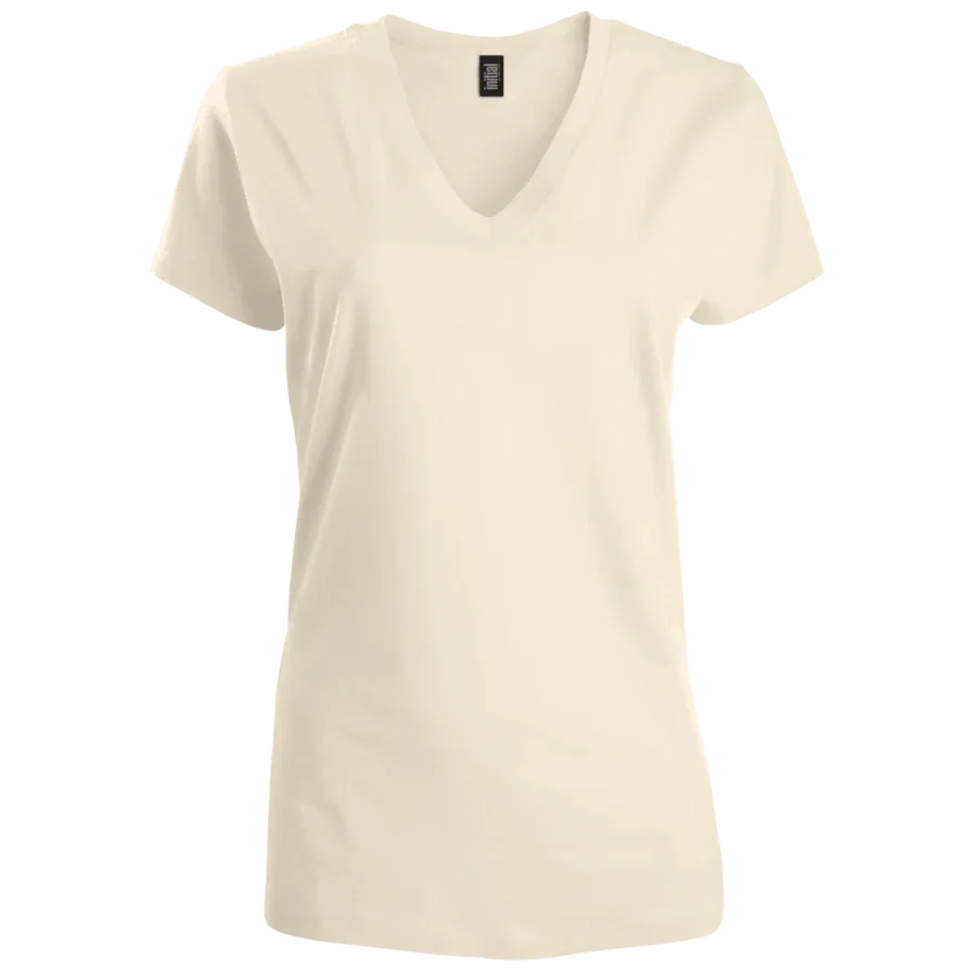 Custom Logo Initial V-neck T-shirt - Women