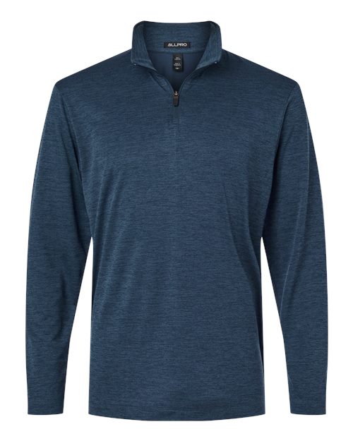 AllPro Men's Pro-Lock Performance Mélange Quarter-Zip Pullover