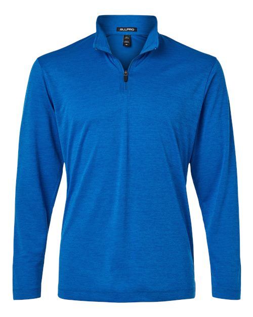 AllPro Men's Pro-Lock Performance Mélange Quarter-Zip Pullover