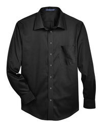 Devon & Jones Men's Crown Collection® Solid Stretch Twill Woven Dress Shirt