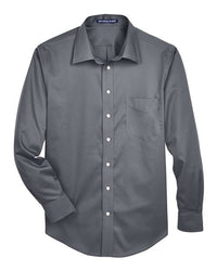 Devon & Jones Men's Crown Collection® Solid Stretch Twill Woven Dress Shirt