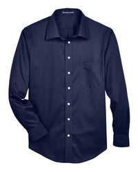 Devon & Jones Men's Crown Collection® Solid Stretch Twill Woven Dress Shirt