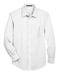 Devon & Jones Men's Crown Collection® Solid Stretch Twill Woven Dress Shirt