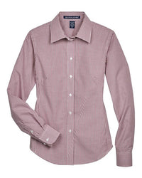 Devon & Jones Women' Crown Collection® Gingham Check Woven Dress Shirt
