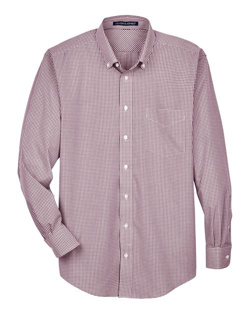 Devon & Jones Men' Crown Collection® Gingham Check Woven Dress Shirt