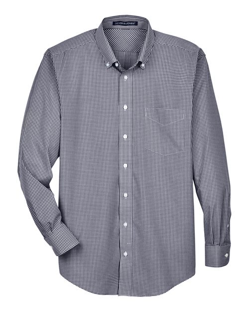 Devon & Jones Men' Crown Collection® Gingham Check Woven Dress Shirt