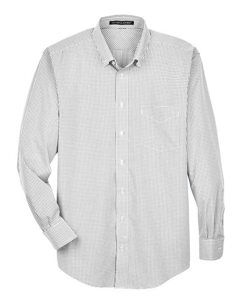 Devon & Jones Men' Crown Collection® Gingham Check Woven Dress Shirt