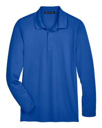 Devon & Jones Men's CrownLux Performance® Plaited Long Sleeve Polo