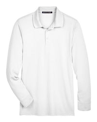 Devon & Jones Men's CrownLux Performance® Plaited Long Sleeve Polo