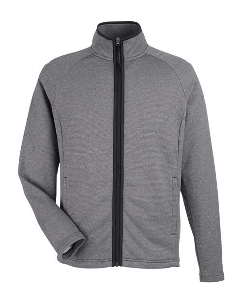 CORE365 - Men' Venture Heathered Stripe Full-Zip Jacket