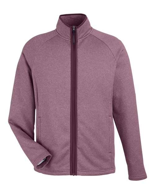 CORE365 - Men' Venture Heathered Stripe Full-Zip Jacket