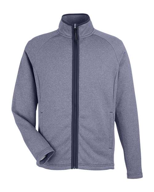 CORE365 - Men' Venture Heathered Stripe Full-Zip Jacket
