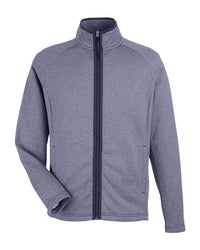 CORE365 - Men' Venture Heathered Stripe Full-Zip Jacket