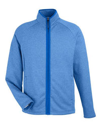 CORE365 - Men' Venture Heathered Stripe Full-Zip Jacket