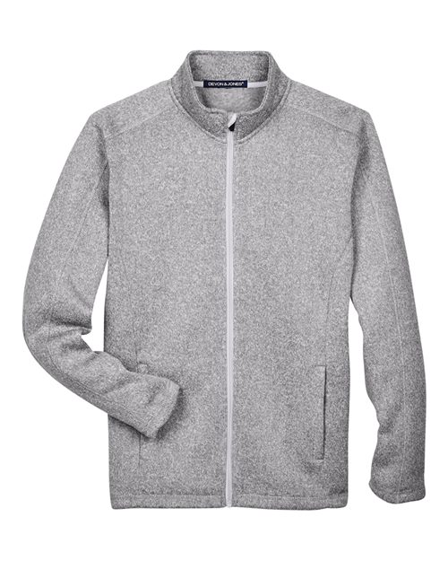 Devon & Jones Men' Bristol Full-Zip Sweater Fleece Jacket
