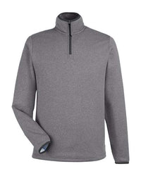 CORE365 - Men' Venture Heathered Stripe Quarter-Zip Pullover
