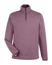 CORE365 - Men' Venture Heathered Stripe Quarter-Zip Pullover