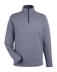 CORE365 - Men' Venture Heathered Stripe Quarter-Zip Pullover