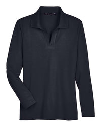 Devon & Jones Women's CrownLux Performance® Plaited Long Sleeve Polo