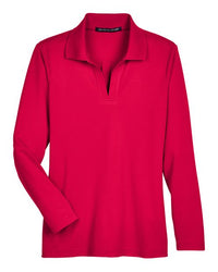 Devon & Jones Women's CrownLux Performance® Plaited Long Sleeve Polo